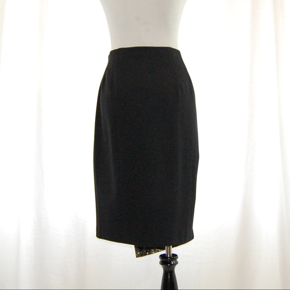 SALE -- Brocade Metallic Knit Pencil Skirt (NWT) - Picture 6 of 8